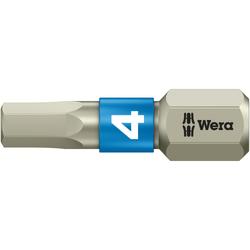 Wera Innensechskant Bit, Torsion, Edelstahl 3840/1 TS Hex-Plus 4,0x25mm Nr. 05071074001
