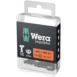 Wera Innenvierkant Bit, Impaktor 868/1 IMP DC # 3x25mm DIY-Box Nr. 05057632001
