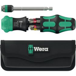 Wera Kombi-Ratschenschrauber mit 6 Bits Kraftform Kompakt 25 RA-R mit Tasche Nr. 05051515001