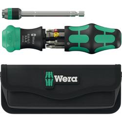 Wera Kombi-Ratschenschrauber mit 6 Bits Kraftform Kompakt 26 RA-R mit Tasche Nr. 05051516001