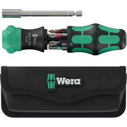 Wera Kombi-Ratschenschrauber mit 6 Bits Kraftform Kompakt 28 RA mit Tasche Nr. 05051520001