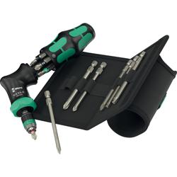 Wera Kombi-Ratschenschrauber mit 6 Bits Kraftform Kompakt Pistol RA-R 2 Nr. 05051536001