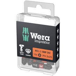 Wera Phillips-Recess Bit, Impaktor 851/1 IMP DC PH 3x25mm DIY-Box Nr. 05057617001