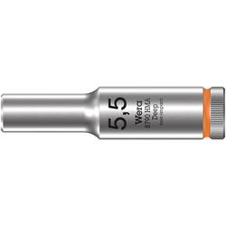 Wera Steckschlüsseleinsatz, 1/4 Zoll-Antrieb 8790 HMA Deep 5,5 Nr. 05004502001