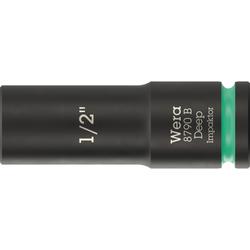 Wera Steckschlüsseleinsatz, 3/8 Zoll-Antrieb 8790 B Impaktor Deep 1/2 Zoll Nr. 05005568001