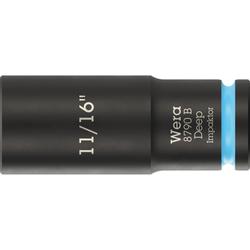 Wera Steckschlüsseleinsatz, 3/8 Zoll-Antrieb 8790 B Impaktor Deep 11/16 Zoll Nr. 05005571001