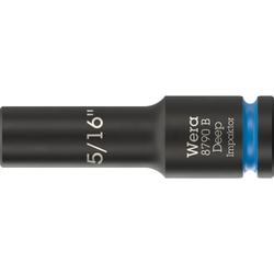 Wera Steckschlüsseleinsatz, 3/8 Zoll-Antrieb 8790 B Impaktor Deep 5/16 Zoll Nr. 05005565001