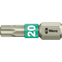 Wera TORX Bit, Torsion, Edelstahl 3867/1 TS TX 20x25mm Nr. 05071034001