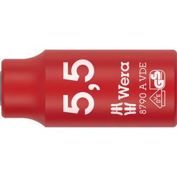 Wera VDE-isolierter Steckschlüsseleinsatz, 1/4 Zoll-Antrieb 8790 A VDE 5,5 Nr. 05005932001