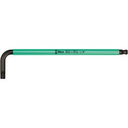 Wera Winkelschlüssel, zöllig, BlackLaser 950 SPKL Multicolour Hex-Plus 1/4 Zoll Nr. 05022636001
