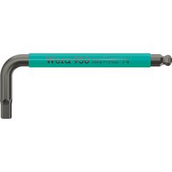 Wera Winkelschlüssel, zöllig, BlackLaser 950 SPKS Multicolour Hex-Plus 1/4 Zoll Nr. 05022657001