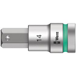 Wera Zyklop Bitnuss, 1/2 Zoll-Antrieb, Haltefunktion 8740 C HF Hex-Plus 14,0x60mm Nr. 05003827001