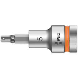 Wera Zyklop Bitnuss, 1/2 Zoll-Antrieb, Haltefunktion 8740 C HF Hex-Plus 5,0x60mm Nr. 05003821001