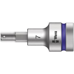 Wera Zyklop Bitnuss, 1/2 Zoll-Antrieb, Haltefunktion 8740 C HF Hex-Plus 7,0x60mm Nr. 05003823001