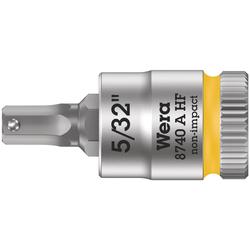 Wera Zyklop Bitnuss, 1/4 Zoll-Antrieb, Haltefunktion 8740 A HF Hex-Plus 5/32 Zoll x 28mm Nr. 05003385001