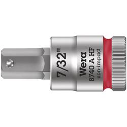 Wera Zyklop Bitnuss, 1/4 Zoll-Antrieb, Haltefunktion 8740 A HF Hex-Plus 7/32 Zoll x 28mm Nr. 05003387001
