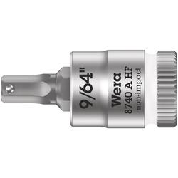 Wera Zyklop Bitnuss, 1/4 Zoll-Antrieb, Haltefunktion 8740 A HF Hex-Plus 9/64 Zoll x 28mm Nr. 05003384001
