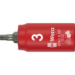 Wera Zyklop Bitnuss, 1/4 Zoll-Antrieb, Haltefunktion 8740 A VDE HF Hex-Plus 3,0x45mm Nr. 05005900001