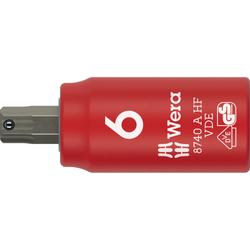 Wera Zyklop Bitnuss, 1/4 Zoll-Antrieb, Haltefunktion 8740 A VDE HF Hex-Plus 6,0x45mm Nr. 05005903001