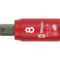 Wera Zyklop Bitnuss, 1/4 Zoll-Antrieb, Haltefunktion 8740 A VDE HF Hex-Plus 8,0x47mm Nr. 05005904001