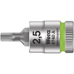 Wera Zyklop Bitnuss, 1/4 Zoll-Antrieb 8740 A Hex-Plus 2,5x28mm Nr. 05003331001