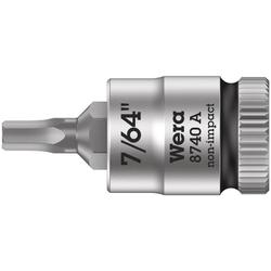 Wera Zyklop Bitnuss, 1/4 Zoll-Antrieb 8740 A Hex-Plus 7/64 Zoll x 28mm Nr. 05003382001