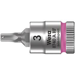 Wera Zyklop Bitnuss, 1/4 Zoll-Antrieb, Haltefunktion 8740 A HF Hex-Plus 3,0x28mm Nr. 05003332001