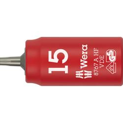 Wera Zyklop Bitnuss, 1/4 Zoll-Antrieb, Haltefunktion 8767 A VDE HF TX 15x45mm Nr. 05005921001