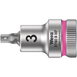 Wera Zyklop Bitnuss, 3/8 Zoll-Antrieb, Haltefunktion 8740 B HF Hex-Plus 3,0x35mm Nr. 05003030001