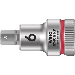 Wera Zyklop Bitnuss, 3/8 Zoll-Antrieb, Haltefunktion 8740 B HF Hex-Plus 6,0x35mm Nr. 05003035001
