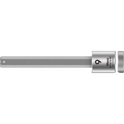 Wera Zyklop Bitnuss, 3/8 Zoll-Antrieb, Haltefunktion 8740 B HF Hex-Plus 9,0x100mm Nr. 05003042001