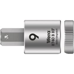 Wera Zyklop Bitnuss, 3/8 Zoll-Antrieb, Haltefunktion 8740 B HF Hex-Plus 9,0x38,5mm Nr. 05003041001