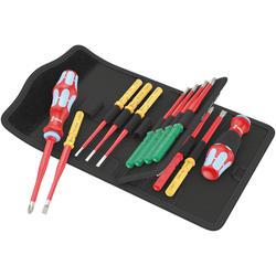Wera VDE-isolierter Schraubendrehersatz, Edelstahl Kraftform Kompakt VDE Stainless 17 extra slim 1 Nr. 05006631001
