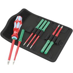 Wera VDE-isolierter Schraubendrehersatz, Edelstahl Kraftform Kompakt VDE Stainless 8 extra slim 1 Nr. 05006630001