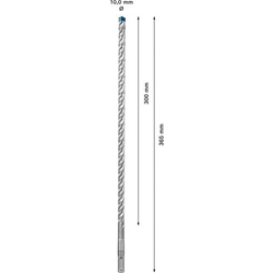 Bosch EXPERT SDS plus-7X Hammerbohrer, 10x300x365mm, für Bohrhämmer Nr. 2608900101