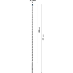 Bosch EXPERT SDS plus-7X Hammerbohrer, 10x400x465mm, für Bohrhämmer Nr. 2608900102