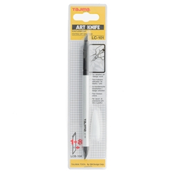 Art Knife Cutter 4,9 mm mit 9 Klingen Nr. LC101B (Tajima)