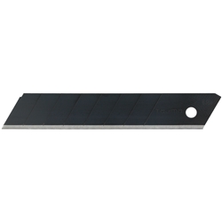 Dora Razar black Cutterklingen 18 mm Spender mit 10 Klingen SB-Karte Nr. CB50RB (Tajima)