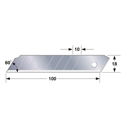 Endura Cutterklingen 18 mm Box mit 50 Klingen Nr. LCB50-50H (Tajima)