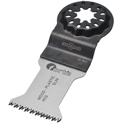 fortis Tauch-Sägeblatt Starlock HCS Präzisions-Japan-Verzahnung für Holz, Laminat, Gips, Pappe und Kunststoff, Breite 35mm x Länge 50mm (10er-Pack), Aufnahme (SL) für Fein Multimaster, Fein Multitalent und Bosch mit Starlock, Makita DTM51, DTM52