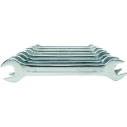 Doppelmaulschlüsselsatz DIN3110, 8-teilig 6-22mm (fortis) Satzinhalt: 6x7, 8x9, 10x11, 12x13, 14x15, 16x17, 18x19, 20x22mm
