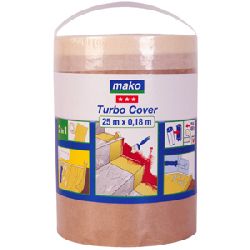 Mako Turbo Cover-Abdeckfolie KOMFORT 180mm breit, 25m lang, Holzfreies Natronpapier ca. 35 g/qm, für kleine Flächen im Innenbereich Nr. 8392 05, EAN 4002168839252