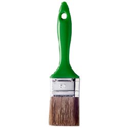 Mako Lasur-Flachpinsel BASIC 100mm, Hollester-/Naturborsten- mischung 5.-6. Stärke, ca. 70% Tops, Kunststoffgriff Nr. 3543 99, EAN 4002168354397