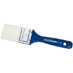 Mako Lack-Flachpinsel PREMIUM 50mm, blau-weiße all in one-Borste 9. Stärke, lackierter Naturholzgriff 100 % FSC Nr. 3553 50, EAN 4002168355479