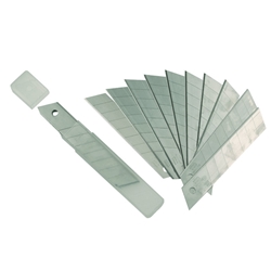 Mako Abbrechklingen BASIC 18mm, passend für alle Universalmesser, gehärteter Qualitätsstahl, Pack a 10Stück Nr. 8172 11, EAN 4002168817229