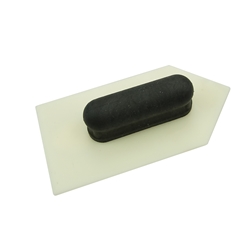 Mako Mini-Glättekelle Kunststoff Soft Grip ELITE 160x80mm, angefaste Kanten mit einseitiger Spitze, Kunststoffgriff, zum Abziehen und Glätten von Putz un Mörtel Nr. 8214 16, EAN 4002168821417