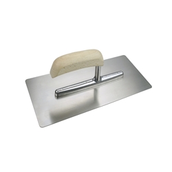 Mako Glättekelle ELITE 280x130mm, mit abgerundeten Ecken, Edelstahl rostfrei, für Strukturputz, ergonomisch geformter Holzgriff Nr. 8217 51, EAN 4002168821769