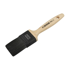 Mako Lack-Flachpinsel PROLINE ELITE 60mm, schwarze all in one Borste 12. Stärke, ergonomischer Naturholzgriff Buche FSC 100 % Nr. 9338 60, EAN 4002168933868