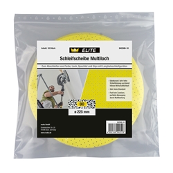 Mako Multiloch-Schleifscheibe ELITE Ø225mm, Korn 100, Edelkorund, 3mm Klettvlies, für Langhals- und Trockenbauschleifer, 10er-Pack Nr. 9425 10-10, EAN 4002168942525, EAN 4002168942525
