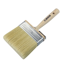 Mako Wand-Flächenstreicher ELITE 100mm, Helle WALL-Borste, Naturholzgriff Buche FSC 100 %, mit Metall-Eimerhaken Nr. 9647 10, EAN 4002168964718